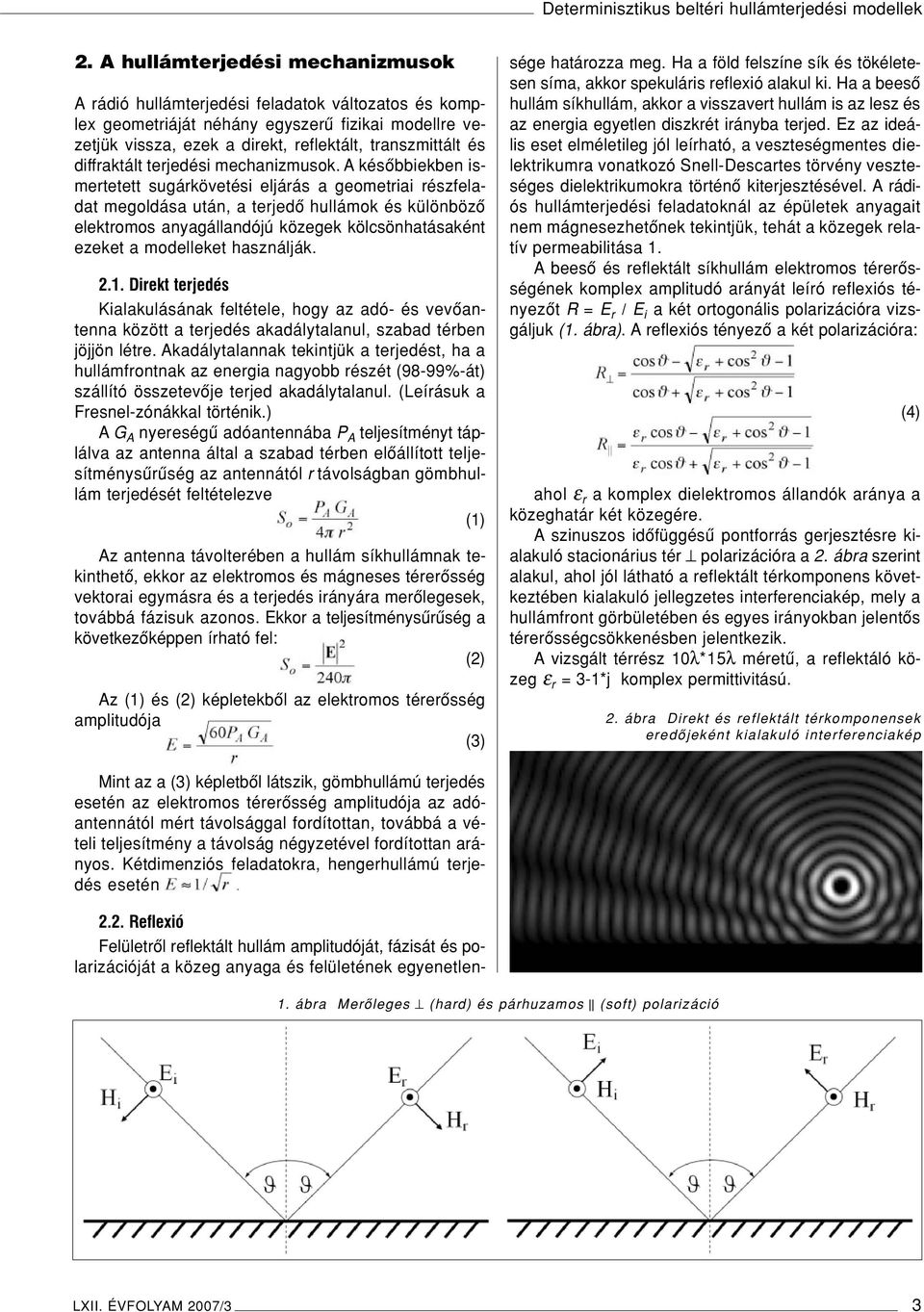 diffraktált terjedési mechanizmusok.