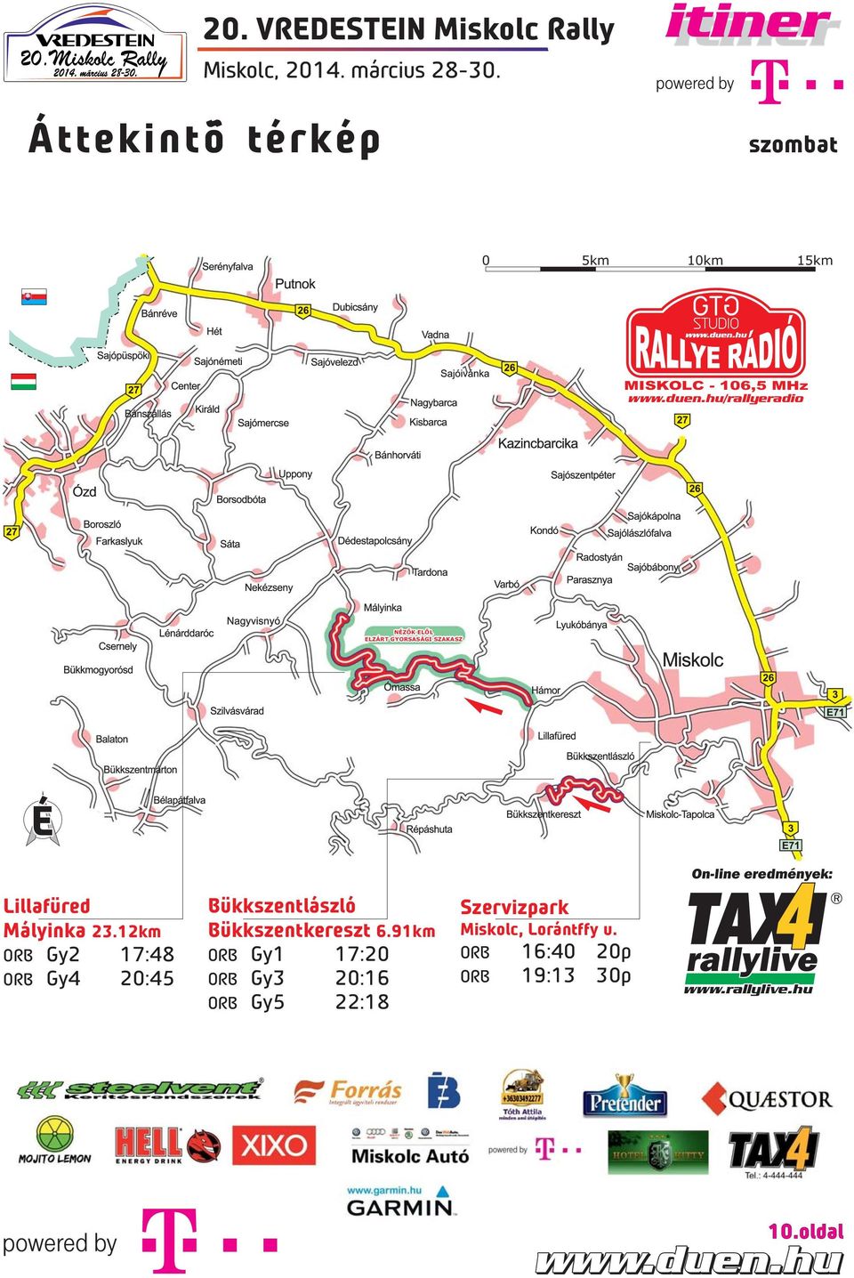 12km ORB Gy2 17:48 ORB Gy4 20:45 Bükkszentlászló Bükkszentkereszt 6.