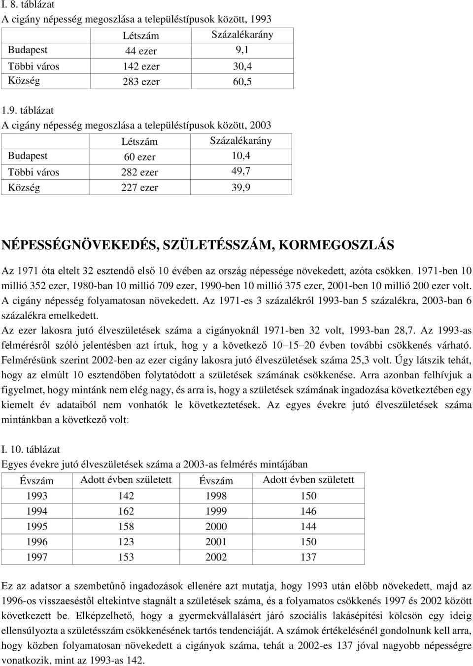 1 Többi város 142 ezer 30,4 Község 283 ezer 60,5 1.9.