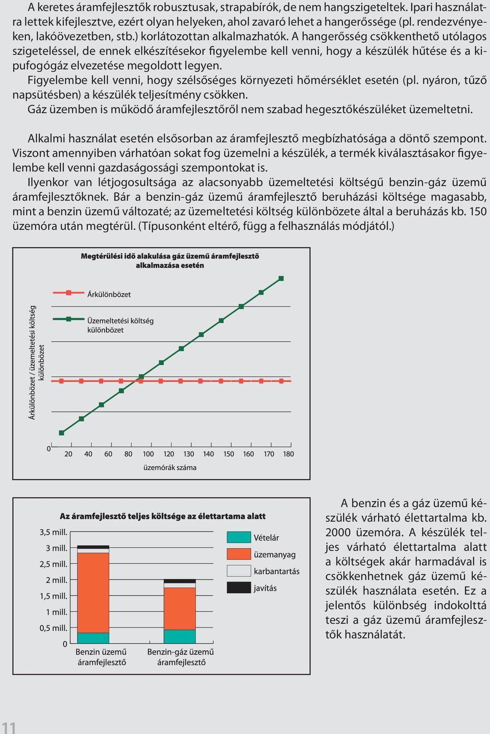 A hangerősség csökkenthető utólagos szigeteléssel, de ennek elkészítésekor figyelembe kell venni, hogy a készülék hűtése és a kipufogógáz elvezetése megoldott legyen.