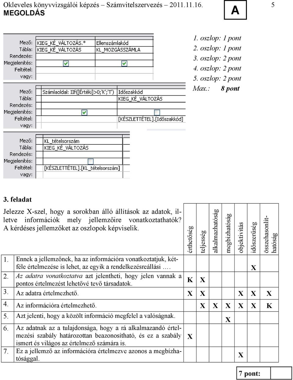 Ennek a jellemzőnek, ha az információra vonatkoztatjuk, kétféle értelmezése is lehet, az egyik a rendelkezésreállási. 2.