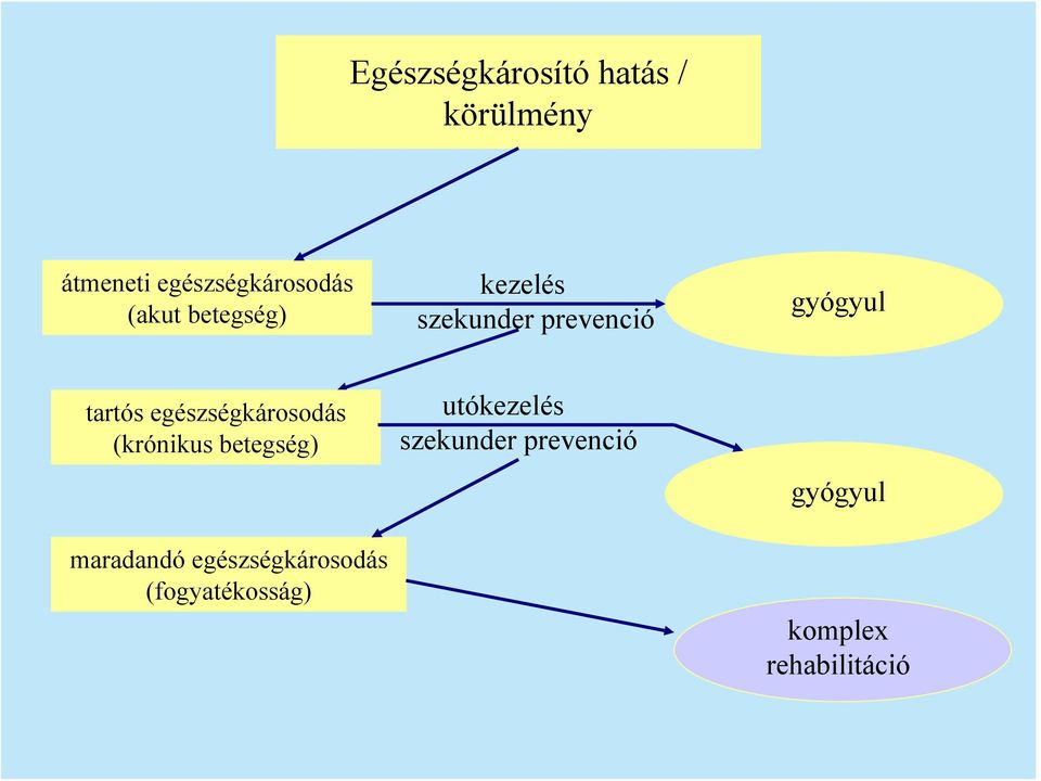 egészségkárosodás (krónikus betegség) maradandó egészségkárosodás