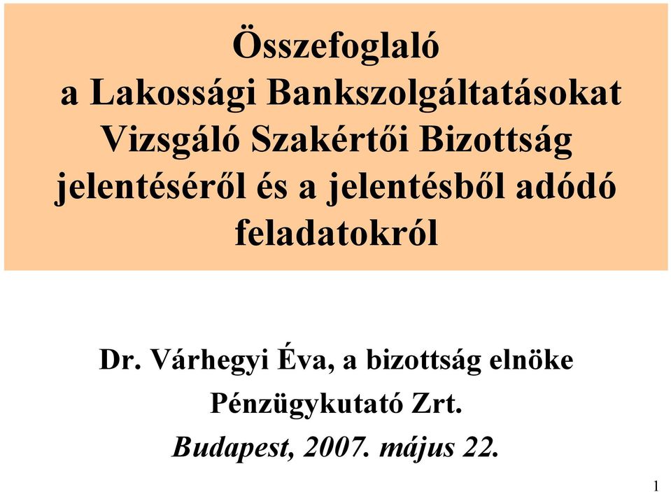 jelentésből adódó feladatokról Dr.