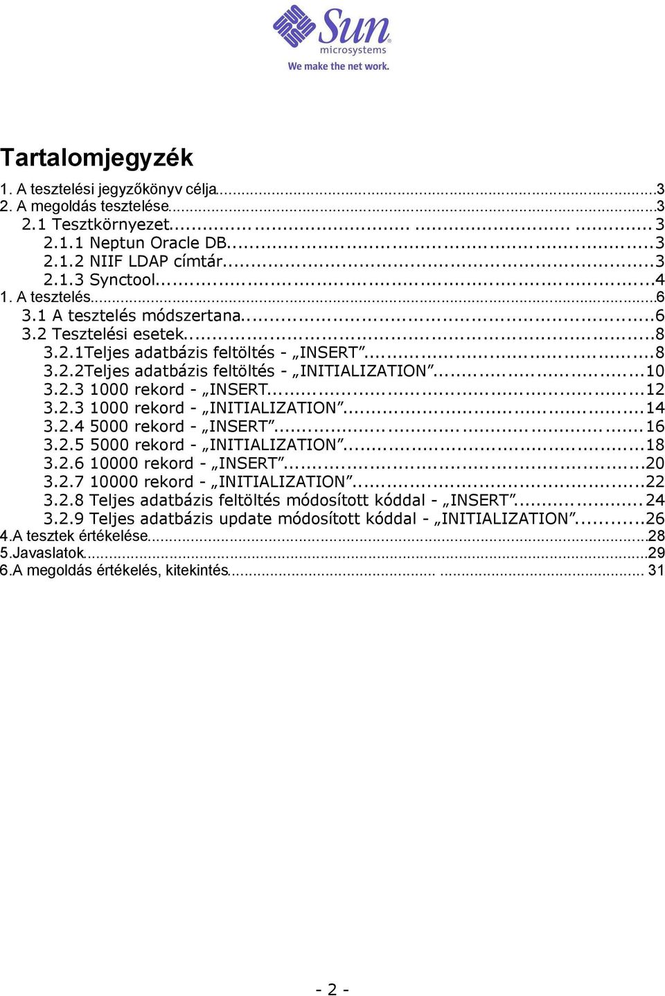 .. 3..3 rekord - INITIALIZATION... 3.. 5 rekord - INSERT... 3..5 5 rekord - INITIALIZATION... 3.. rekord - INSERT... 3..7 rekord - INITIALIZATION... 3.. Teljes adatbázis feltöltés módosított kóddal - INSERT.