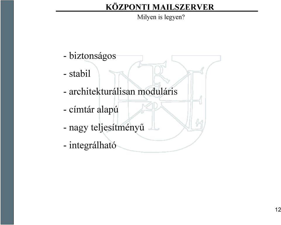 -architekturálisan moduláris