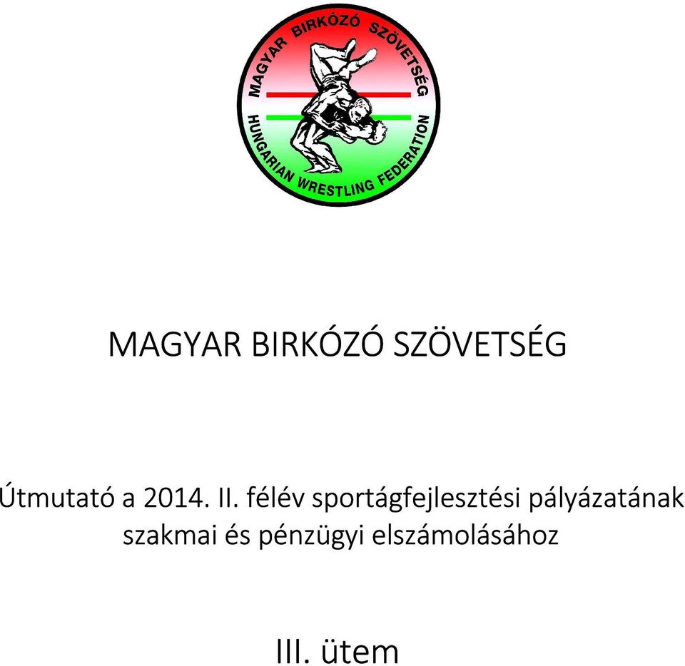 félév sportágfejlesztési