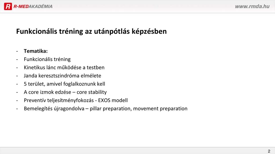 amivel foglalkoznunk kell - A core izmok edzése core stability - Preventív