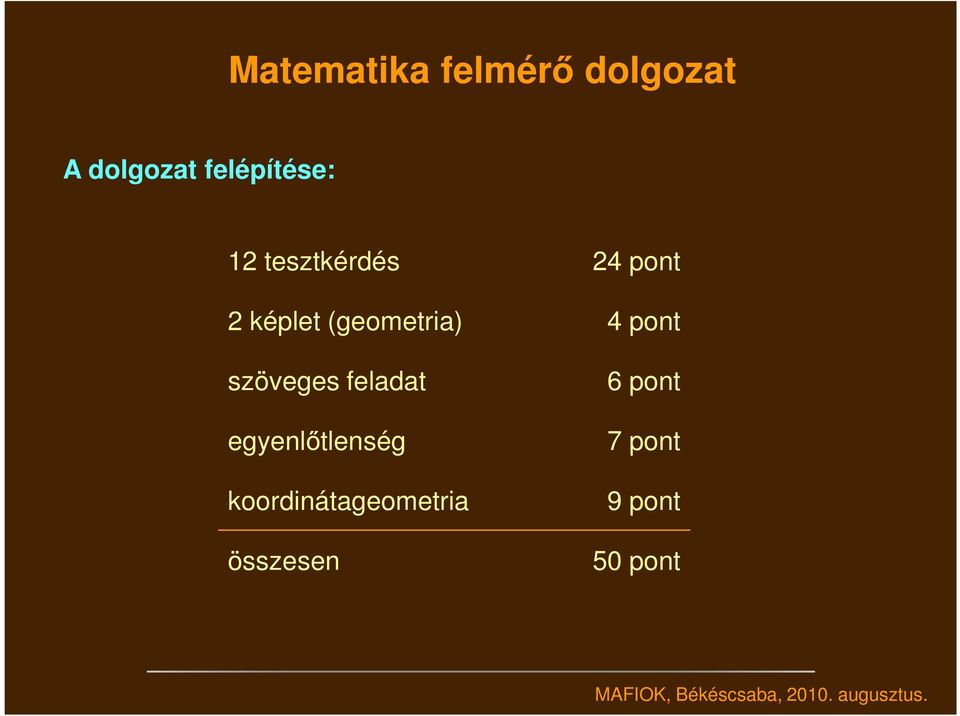 (geometria) 4 pont szöveges feladat