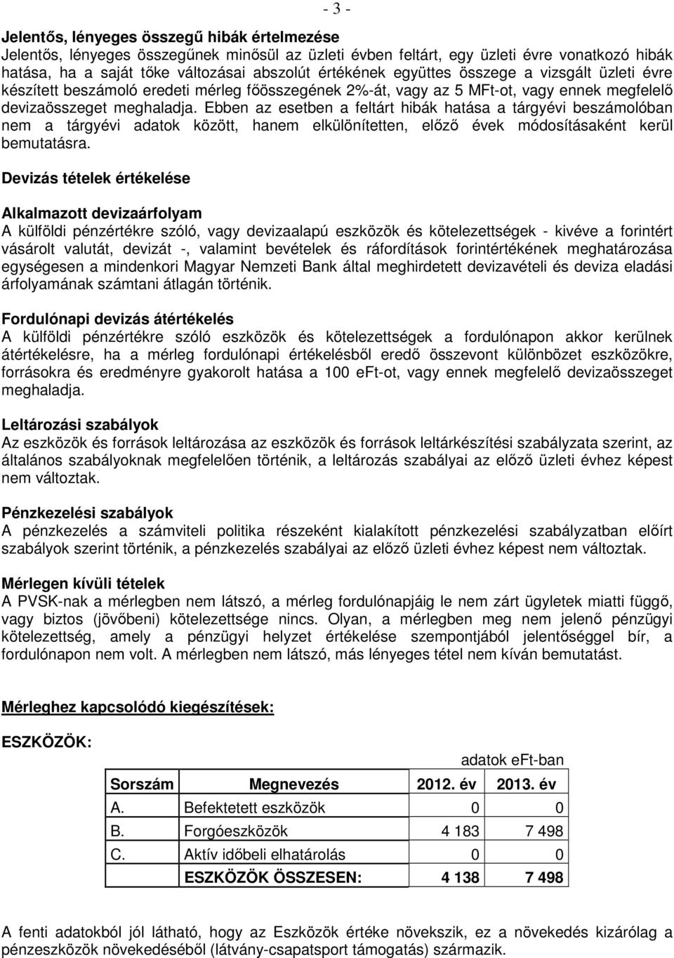 Ebben az esetben a feltárt hibák hatása a tárgyévi beszámolóban nem a tárgyévi adatok között, hanem elkülönítetten, előző évek módosításaként kerül bemutatásra.