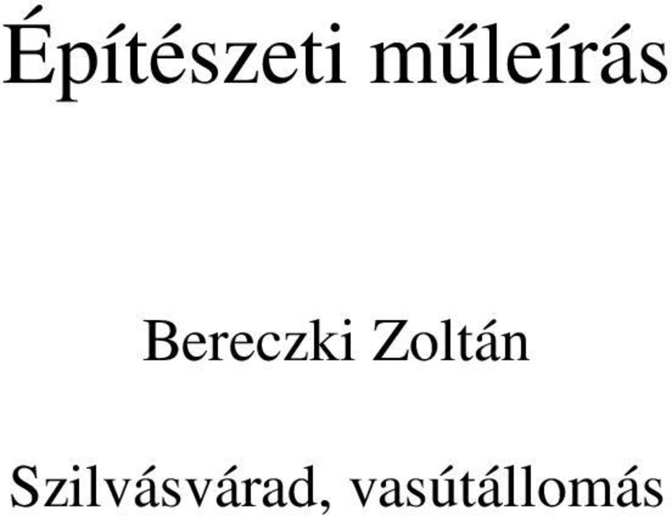 Bereczki Zoltán