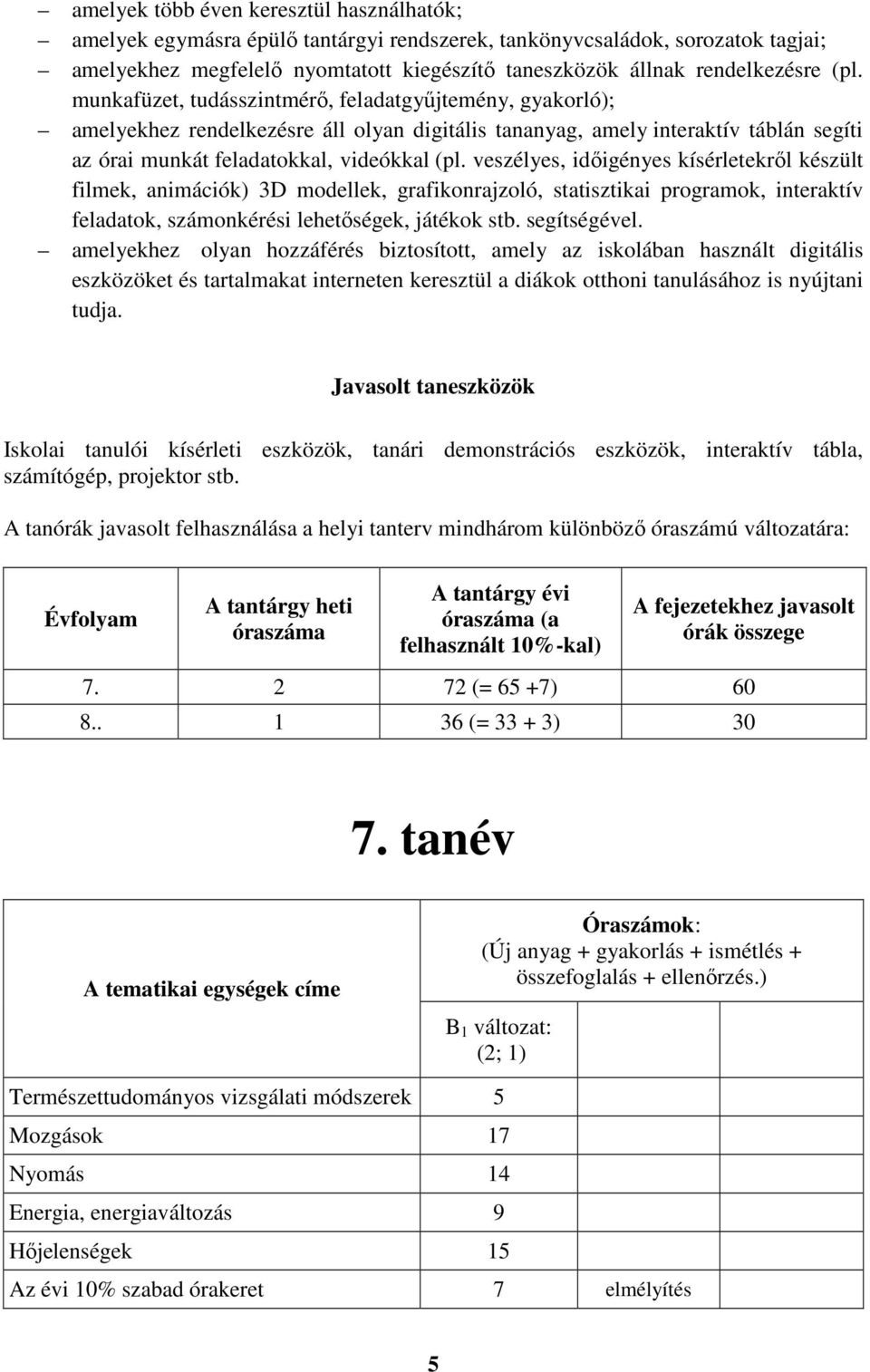 veszélyes, időigényes kísérletekről készült filmek, animációk) 3D modellek, grafikonrajzoló, statisztikai programok, interaktív feladatok, számonkérési lehetőségek, játékok stb. segítségével.