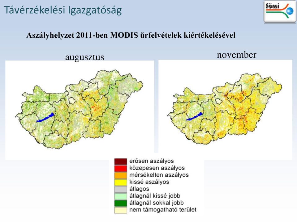 MODIS űrfelvételek