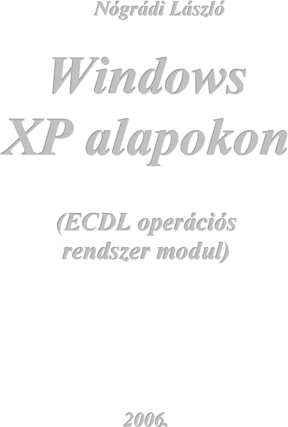 alapokon (ECDL