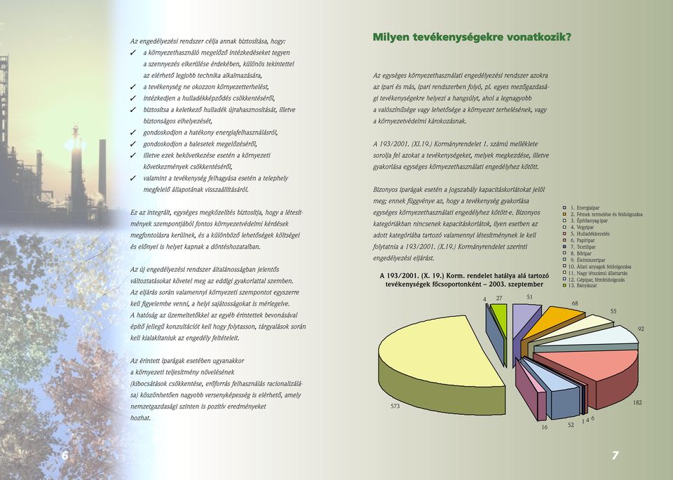 gondoskodjon a hatékony energiafelhasználásról, gondoskodjon a balesetek megelôzésérôl, illetve ezek bekövetkezése esetén a környezeti következmények csökkentésérôl, valamint a tevékenység felhagyása