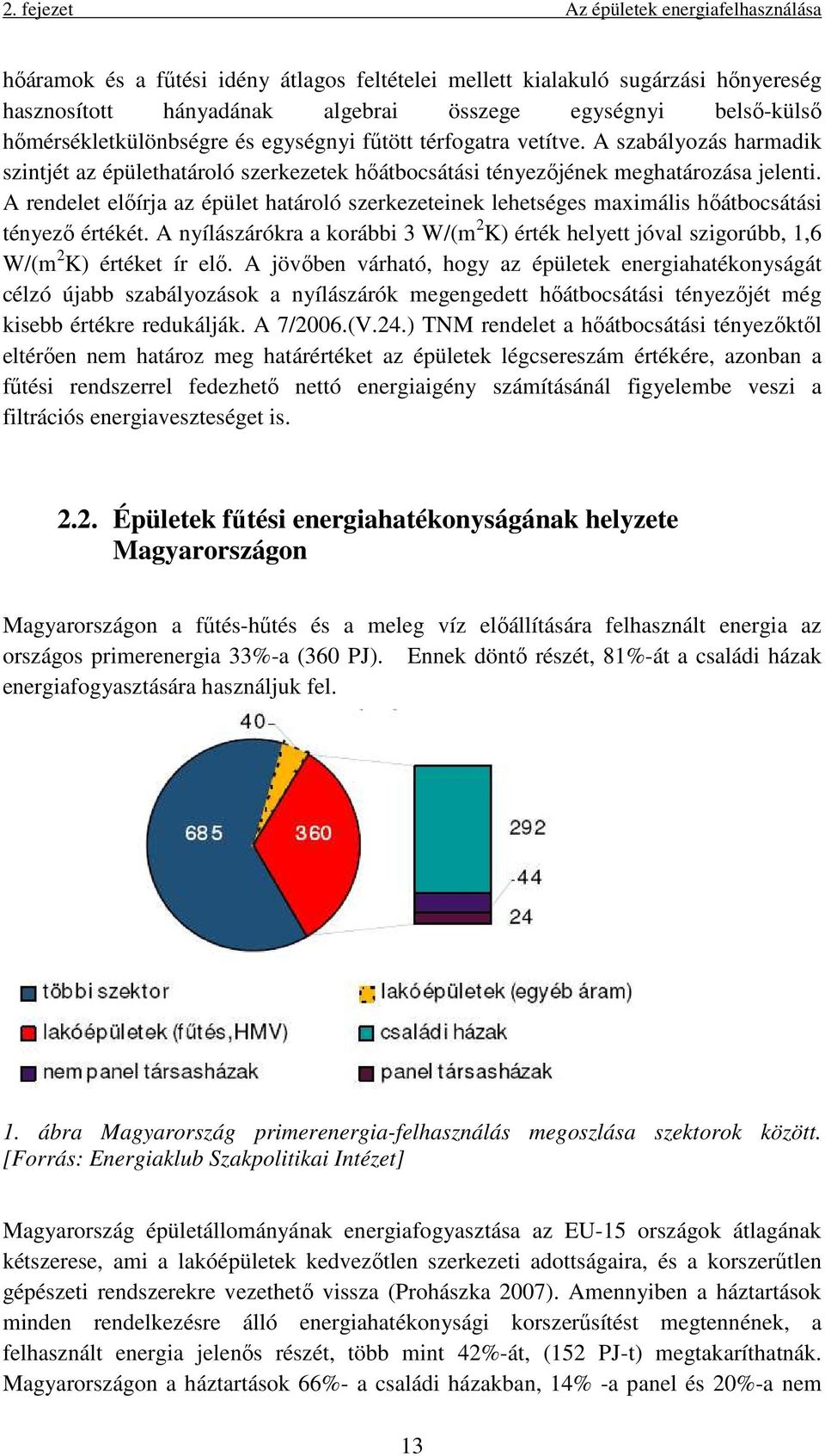 A rendelet előírja az épület határoló szerkezeteinek lehetséges maximális hőátbocsátási tényező értékét.