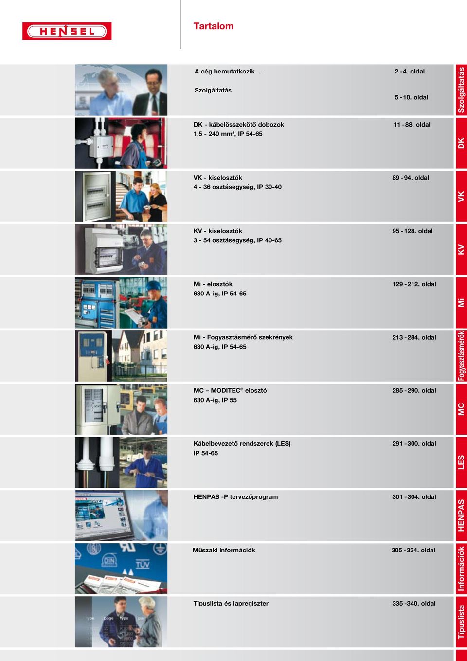 elosztók 630 A-ig, IP 54-65 Mi - Fogyasztásmérő szekrények 630 A-ig, IP 54-65 MC MODITEC elosztó 630 A-ig, IP 55 Kábelbevezető rendszerek