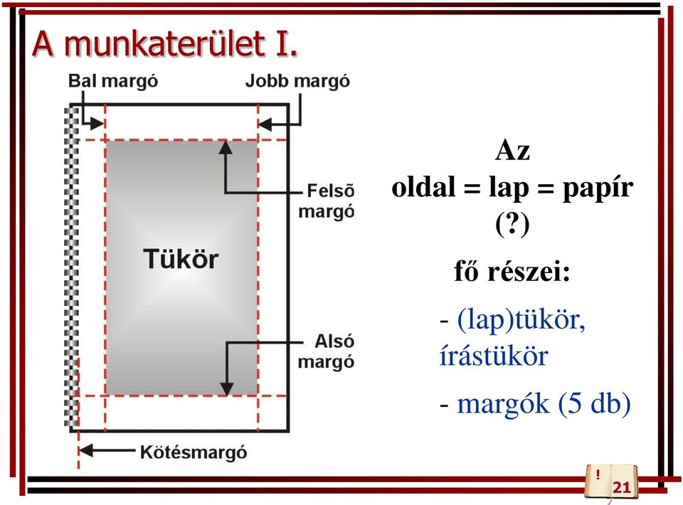 ) fő részei: -