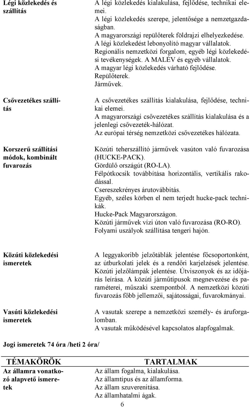 Regionális nemzetközi forgalom, egyéb légi közlekedési tevékenységek. A MALÉV és egyéb vállalatok. A magyar légi közlekedés várható fejlıdése. Repülıterek. Jármővek.