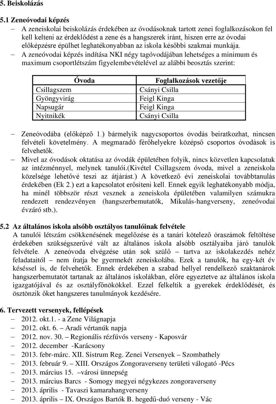 épülhet leghatékonyabban az iskola későbbi szakmai munkája.