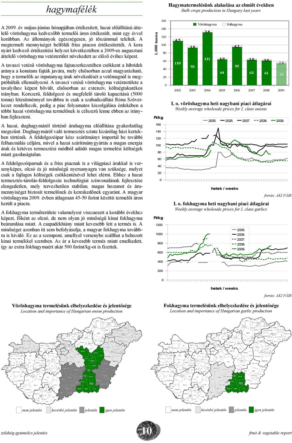 A tavaszi vetésű vöröshagyma vetésterülete a tavalyihoz képest bővült, elsősorban az extenzív, költségtakarékos irányban.