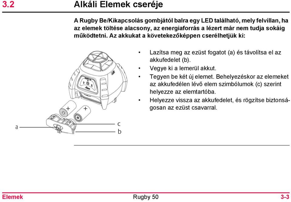 Az akkukat a követekezőképpen cserélhetjük ki: + + Lazítsa meg az ezüst fogatot (a) és távolítsa el az akkufedelet (b).