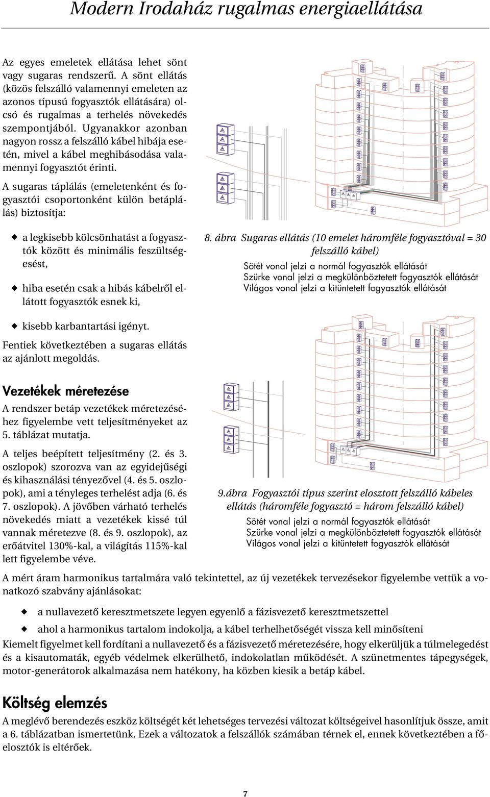 Ugyanakkor azonban nagyon rossz a felszálló kábel hibája esetén, mivel a kábel meghibásodása valamennyi fogyasztót érinti.