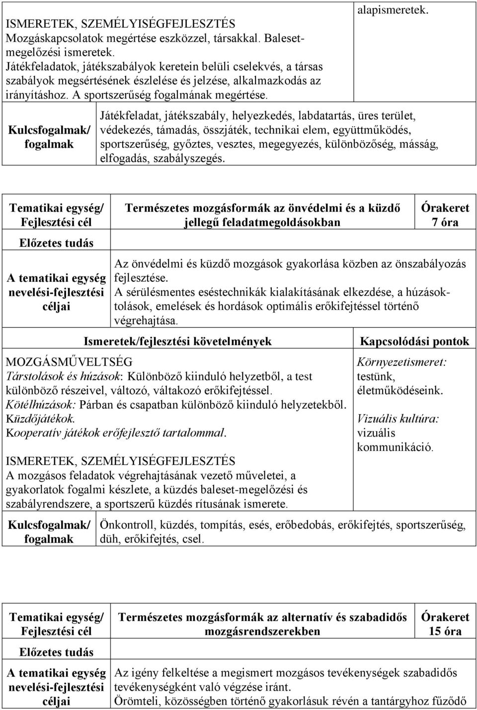 Kulcs/ alapismeretek.