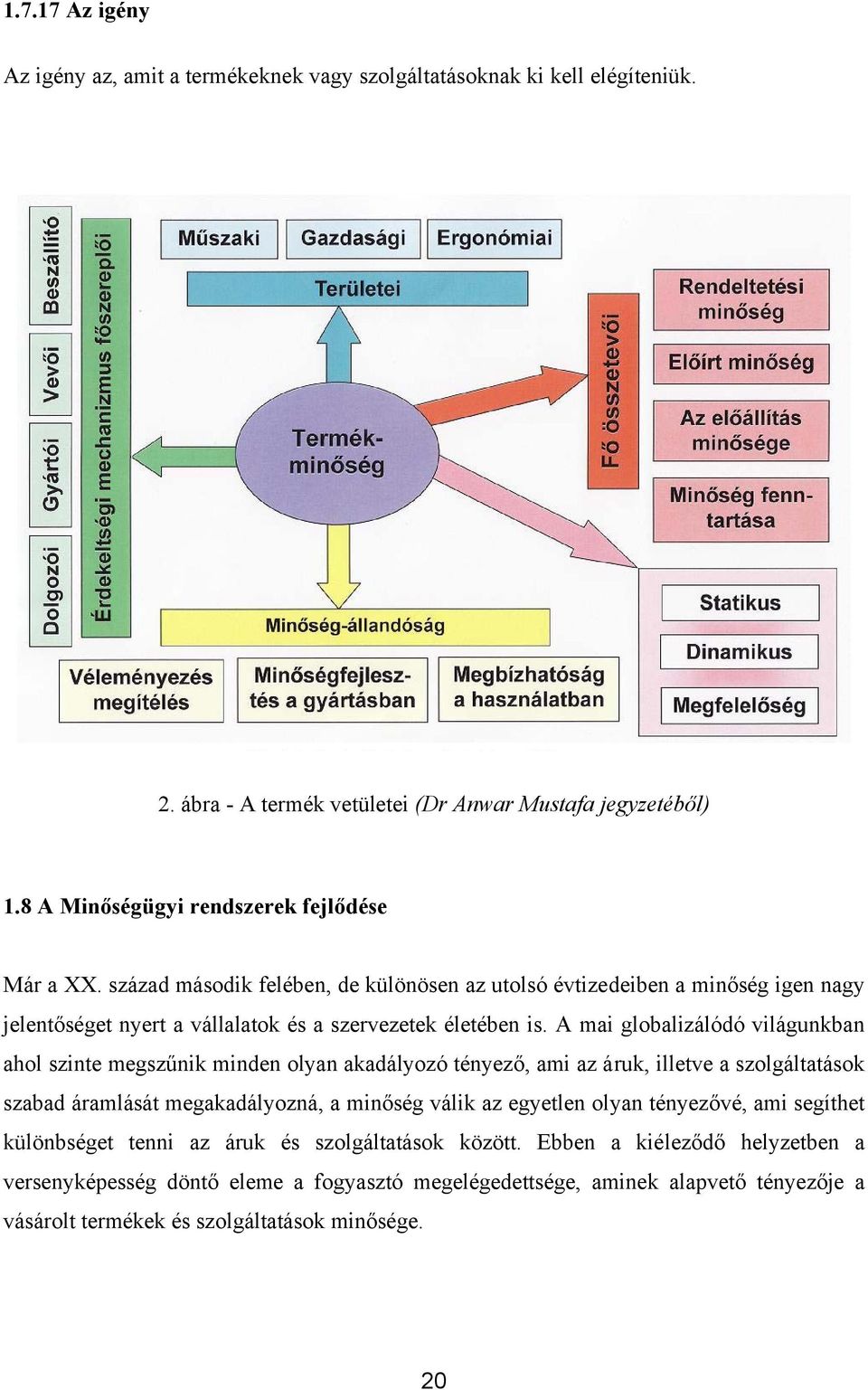 A mai globalizálódó világunkban ahol szinte megszűnik minden olyan akadályozó tényező, ami az áruk, illetve a szolgáltatások szabad áramlását megakadályozná, a minőség válik az egyetlen olyan