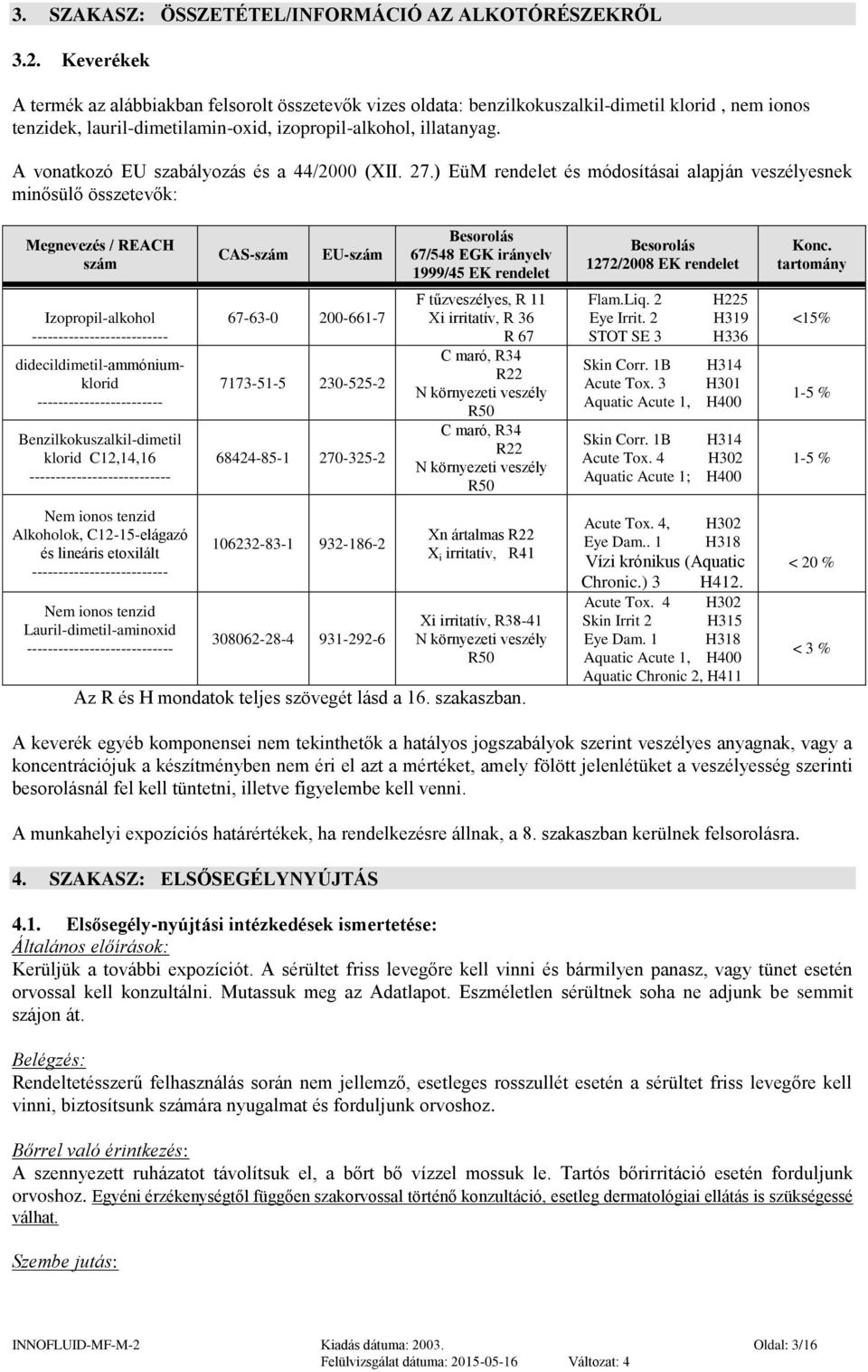 A vonatkozó EU szabályozás és a 44/2000 (XII. 27.