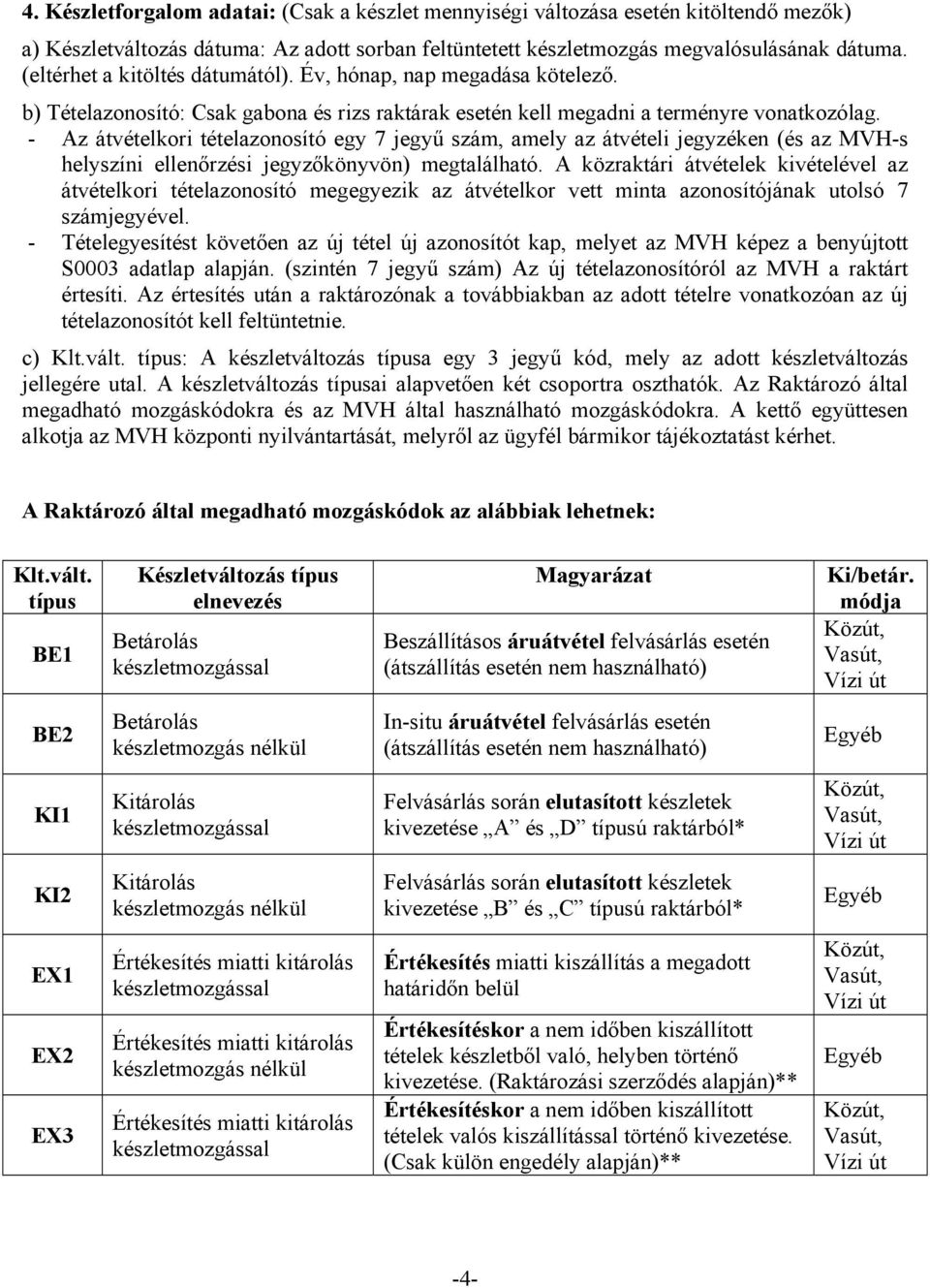 - Az átvételkori tételazonosító egy 7 jegyű szám, amely az átvételi jegyzéken (és az MVH-s helyszíni ellenőrzési jegyzőkönyvön) megtalálható.