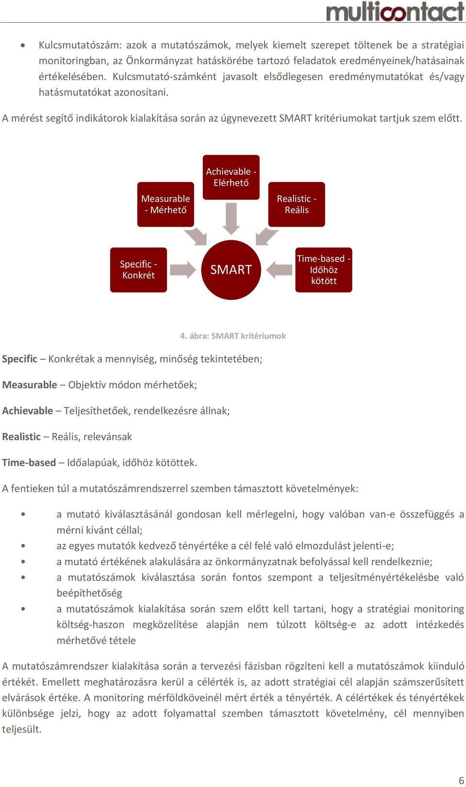 Measurable - Mérhető Achievable - Elérhető Realistic - Reális Specific - Konkrét SMART Time-based - Időhöz kötött 4.