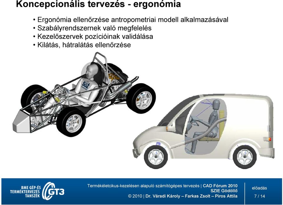 Szabályrendszernek való megfelelés Kezelőszervek