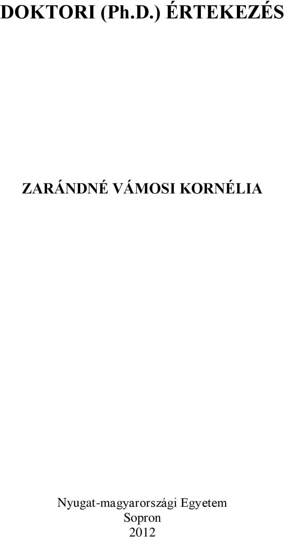 VÁMOSI KORNÉLIA