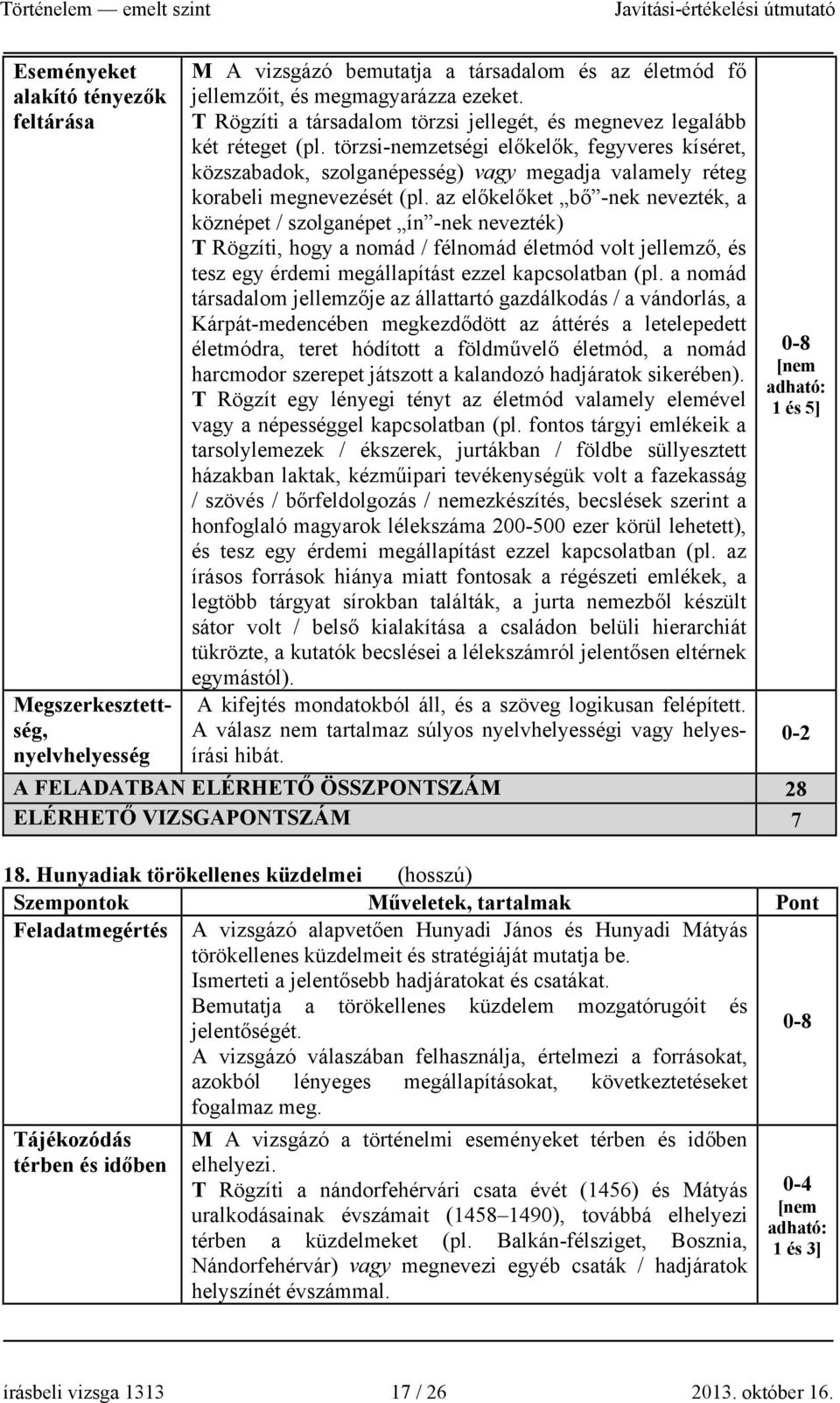 törzsi-nemzetségi előkelők, fegyveres kíséret, közszabadok, szolganépesség) vagy megadja valamely réteg korabeli megnevezését (pl.