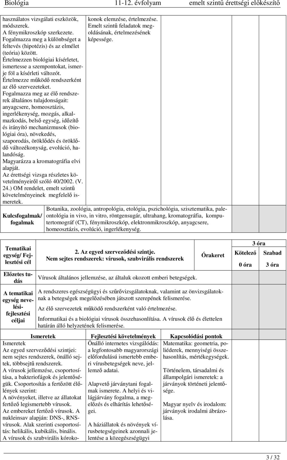 Fogalmazza meg az élő rendszerek általános tulajdonságait: anyagcsere, homeosztázis, ingerlékenység, mozgás, alkalmazkodás, belső egység, időzítő és irányító mechanizmusok (biológiai óra), növekedés,