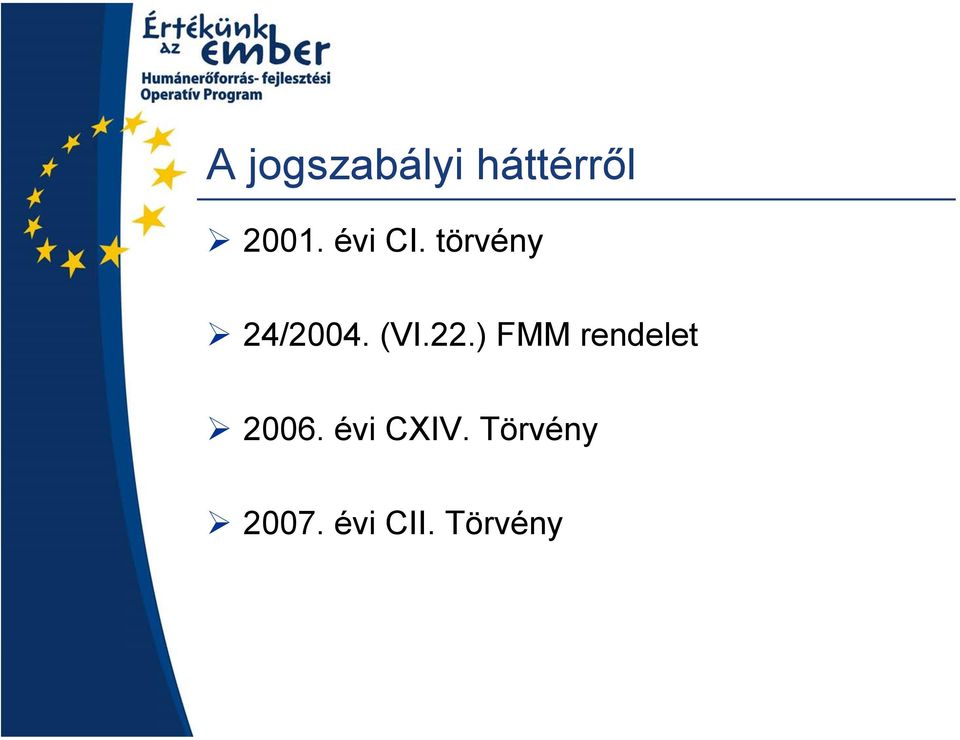 22.) FMM rendelet 2006.