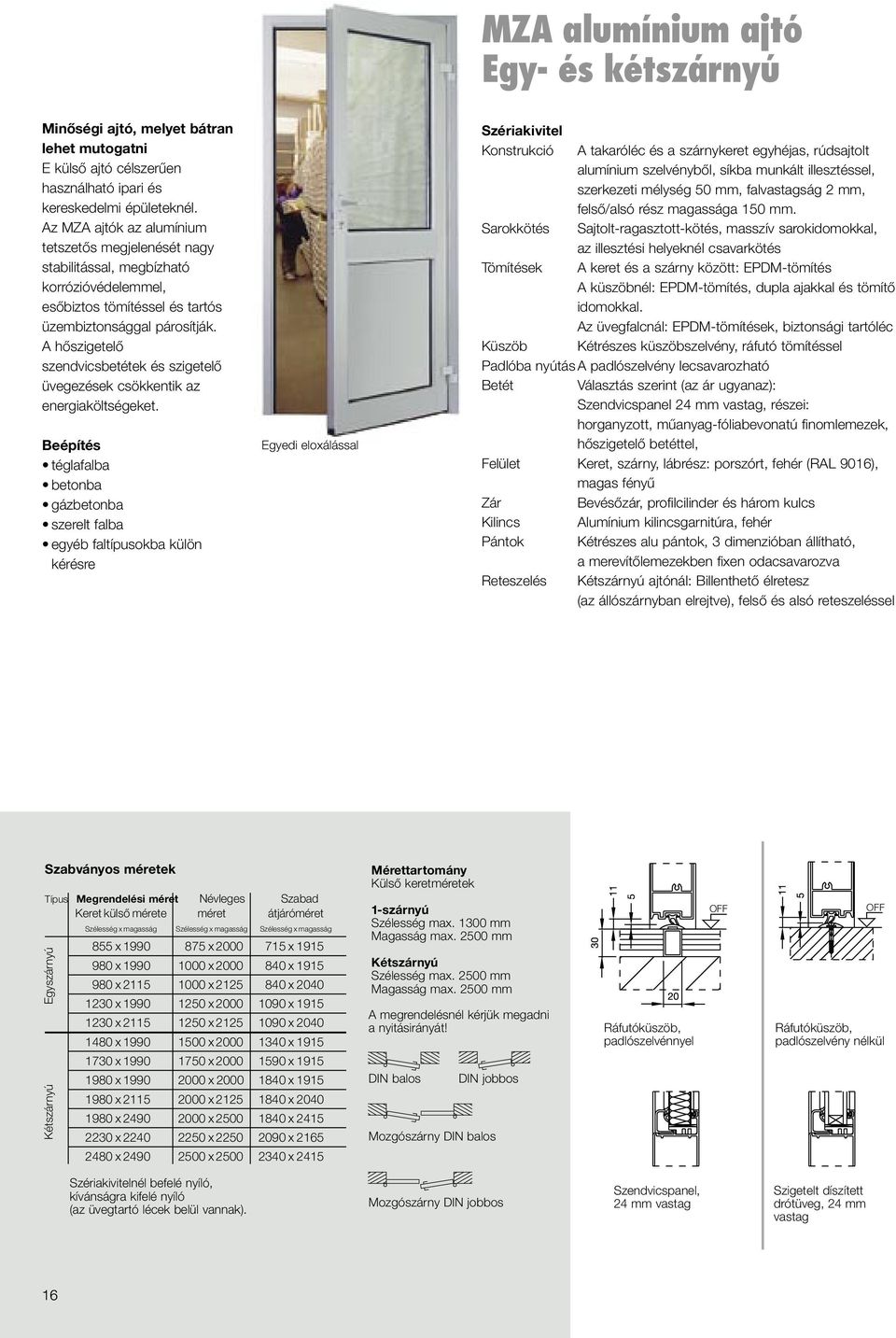 A hőszigetelő szendvicsbetétek és szigetelő üvegezések csökkentik az energiaköltségeket.