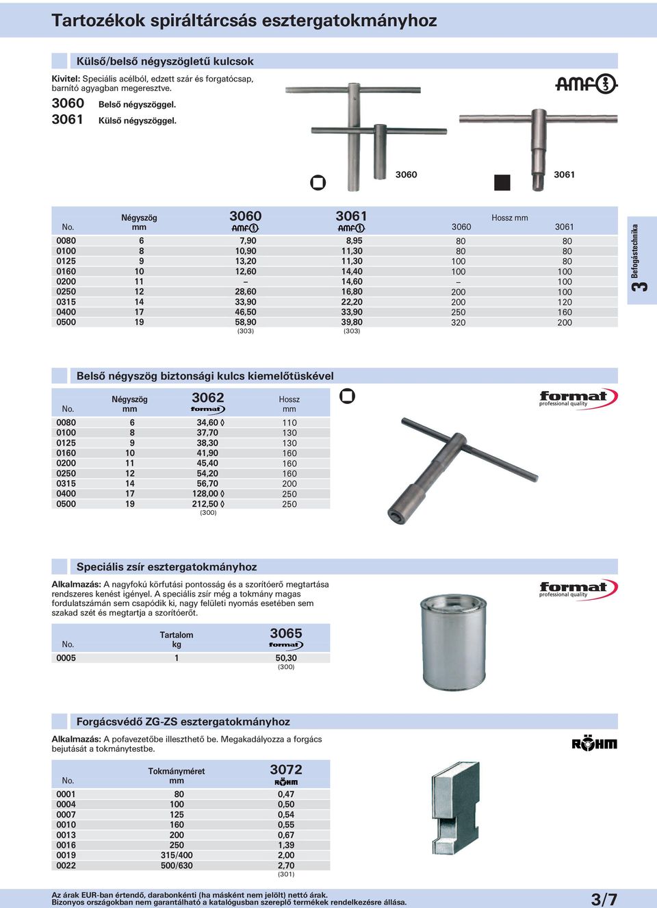 3060 3061 Négyszög 3060 3061 Hossz mm mm 3060 3061 0080 6 7,90 8,95 80 80 0100 8 10,90 11,30 80 80 0125 9 13,20 11,30 100 80 0160 10 12,60 14,40 100 100 0200 11 14,60 100 0250 12 28,60 16,80 200 100