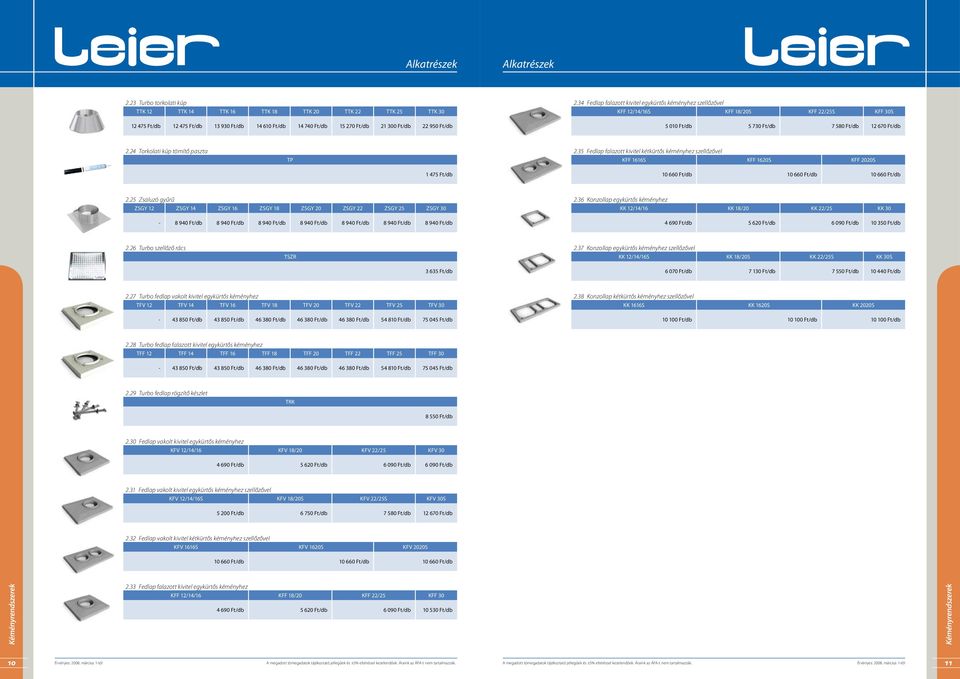 34 Fedlap falazott kivitel egykürtős kéményhez szellőzővel KFF 12/14/16S KFF 18/20S KFF 22/25S KFF 30S 5 010 Ft/db 5 730 Ft/db 7 580 Ft/db 12 670 Ft/db 2.24 Torkolati kúp tömítő paszta TP 2.