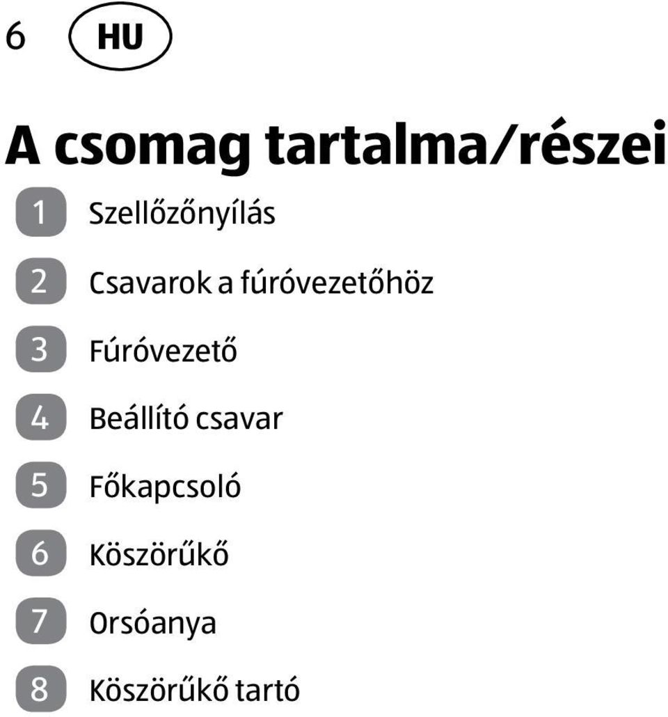 fúróvezetőhöz 3 Fúróvezető 4 Beállító