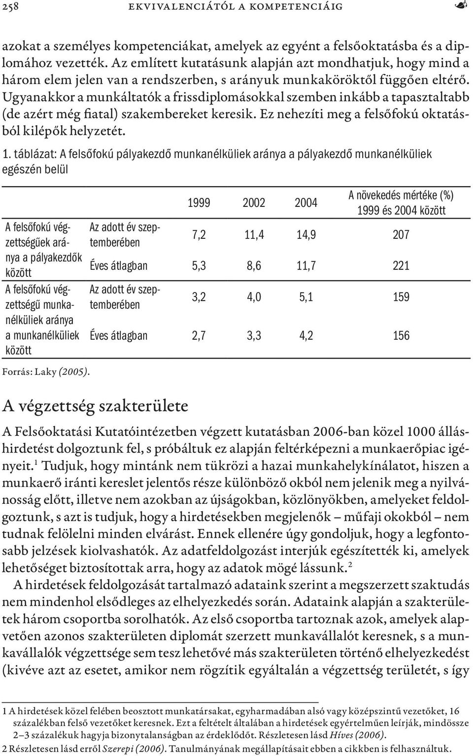 Ugyanakkor a munkáltatók a frissdiplomásokkal szemben inkább a tapasztaltabb (de azért még fiatal) szakembereket keresik. Ez nehezíti meg a felsőfokú oktatásból kilépők helyzetét. 1.