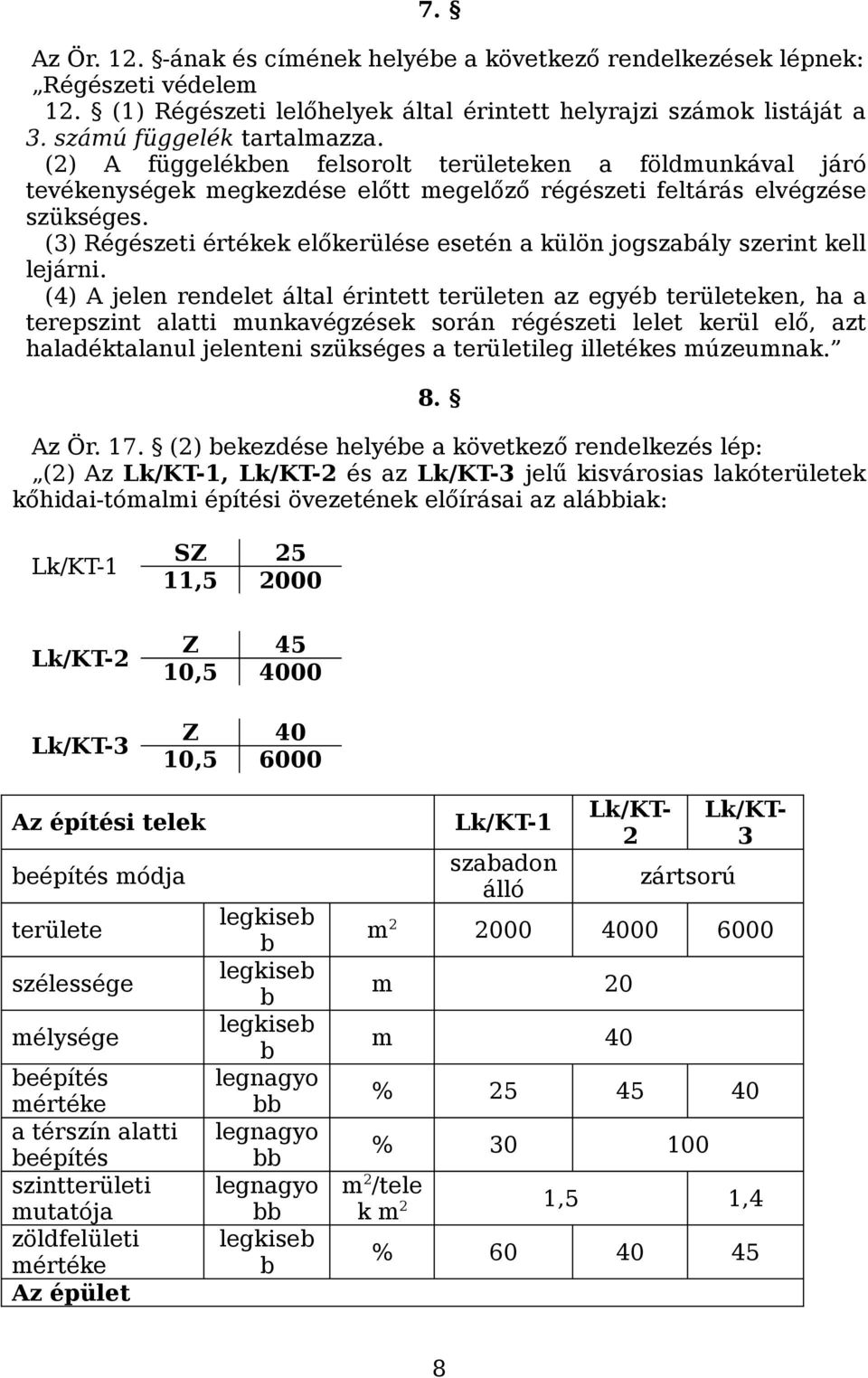 (3) Régészeti értékek előkerülése esetén a külön jogszabály szerint kell lejárni.