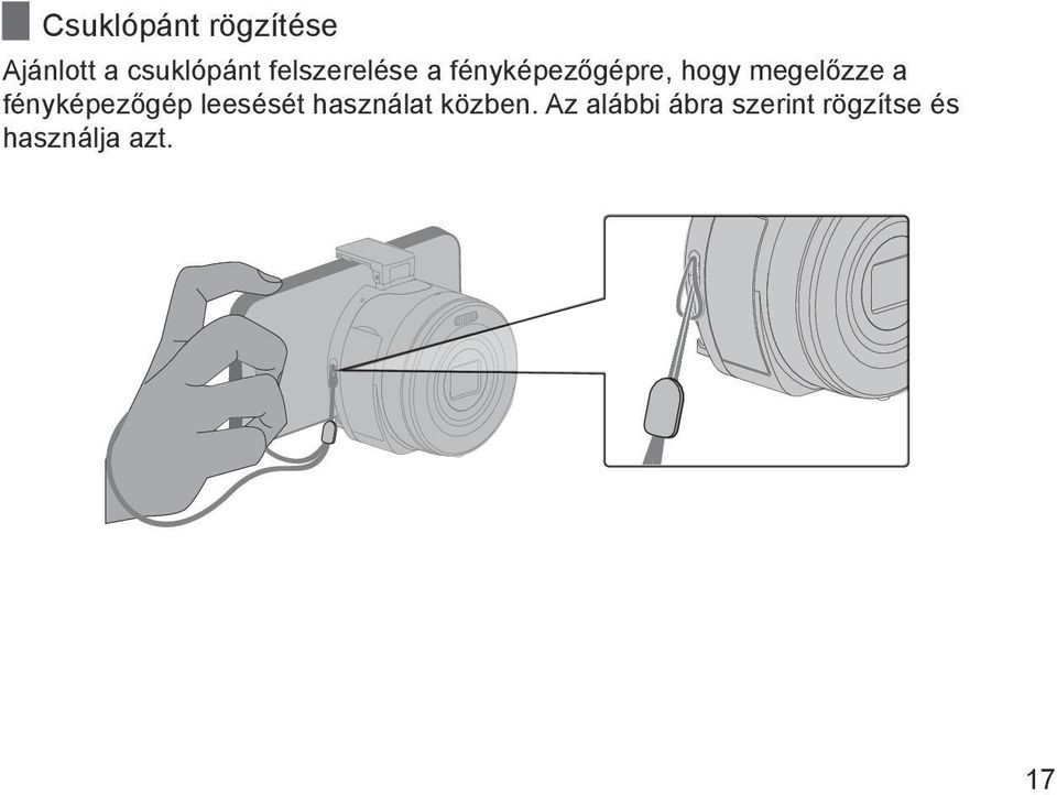 a fényképezőgép leesését használat közben.