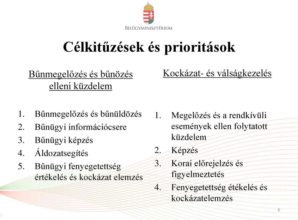 Bűnügyi fenyegetettség értékelés és kockázat elemzés 1.