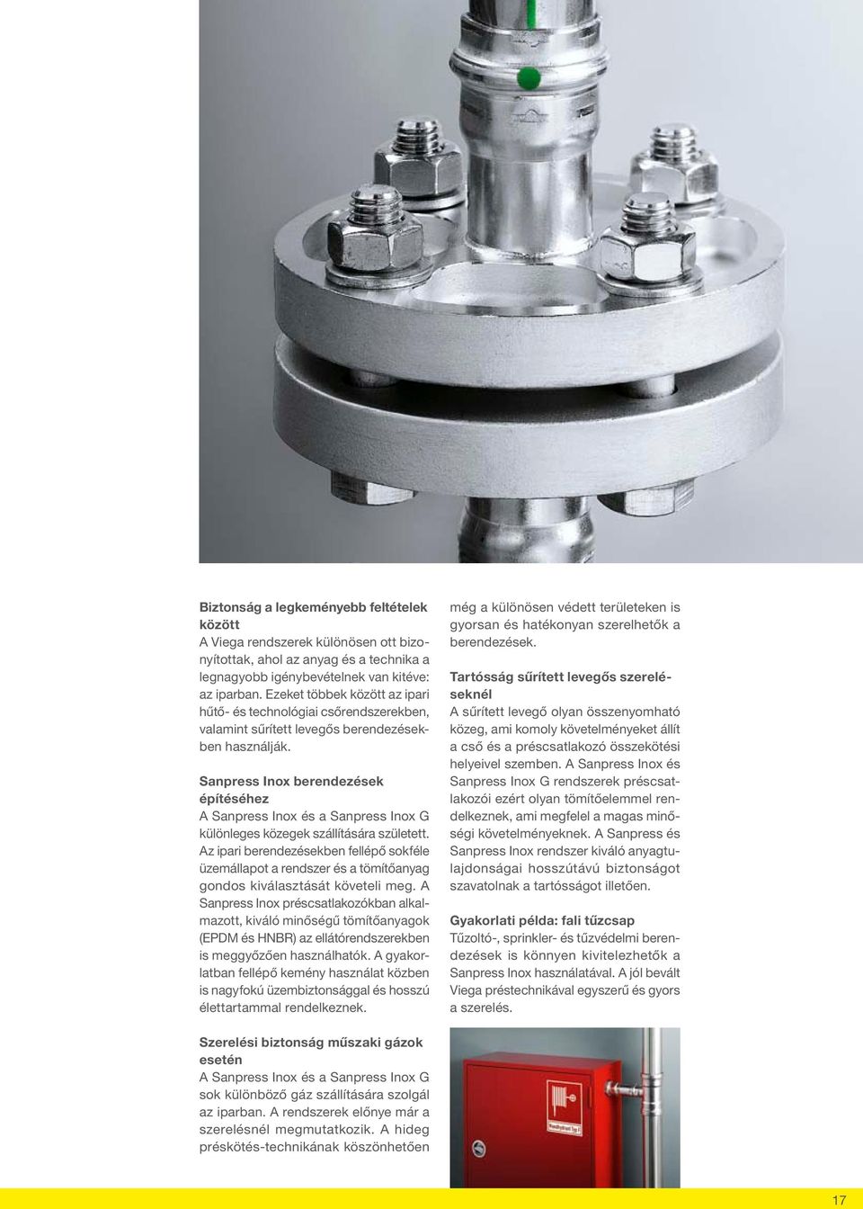 Sanpress Inox berendezések építéséhez A Sanpress Inox és a Sanpress Inox G különleges közegek szállítására született.