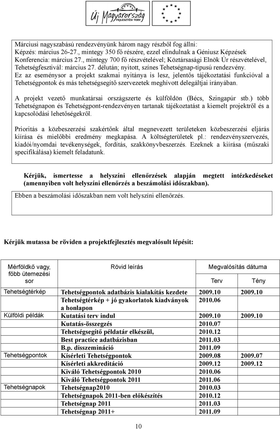 Ez az eseménysor a projekt szakmai nyitánya is lesz, jelentős tájékoztatási funkcióval a Tehetségpontok és más tehetségsegítő szervezetek meghívott delegáltjai irányában.