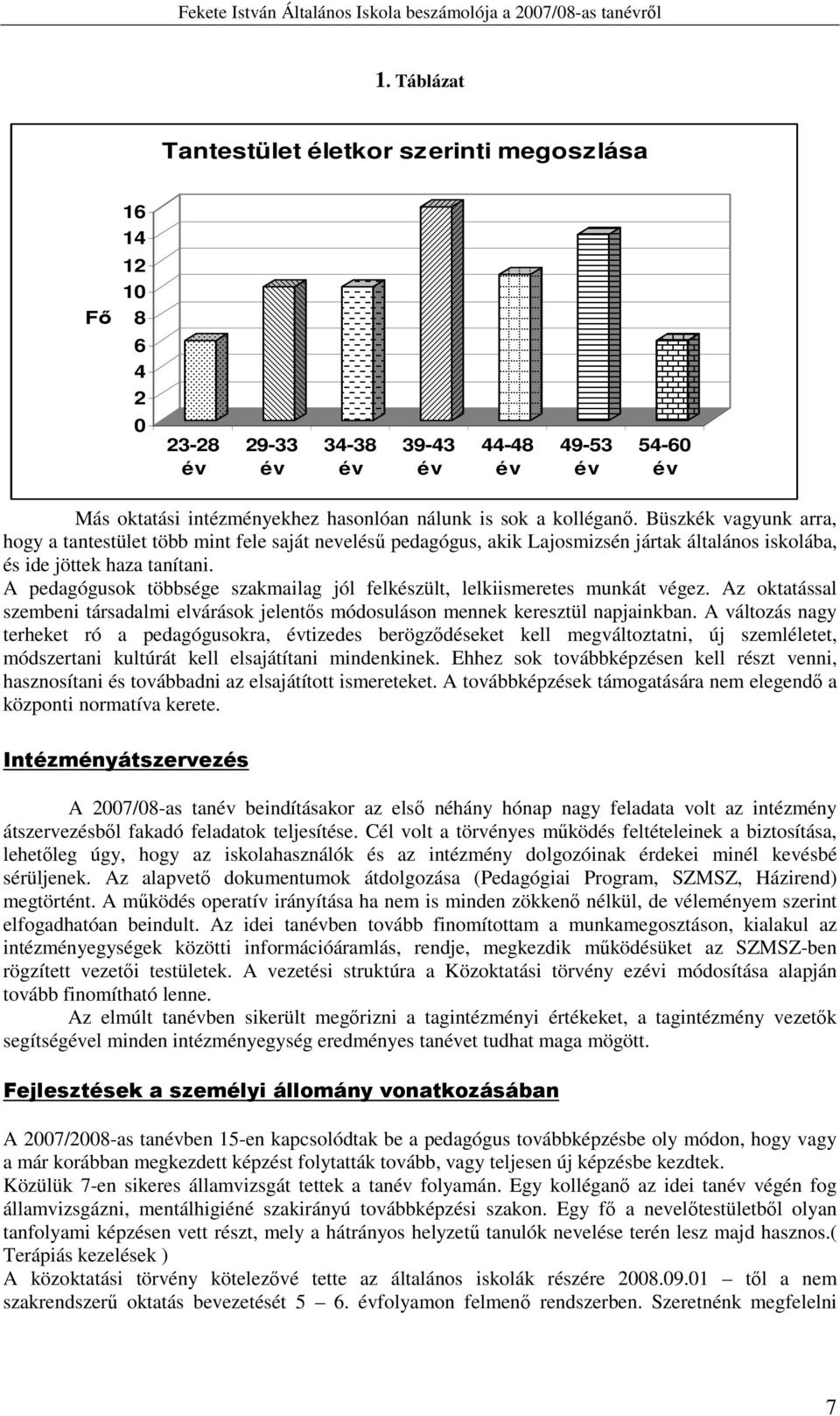 A pedagógusok többsége szakmailag jól felkészült, lelkiismeretes munkát végez. Az oktatással szembeni társadalmi elvárások jelentıs módosuláson mennek keresztül napjainkban.