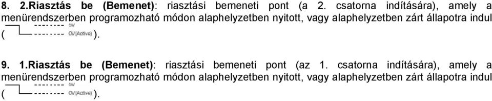 alaphelyzetben zárt állapotra indul ( ). 9. 1.