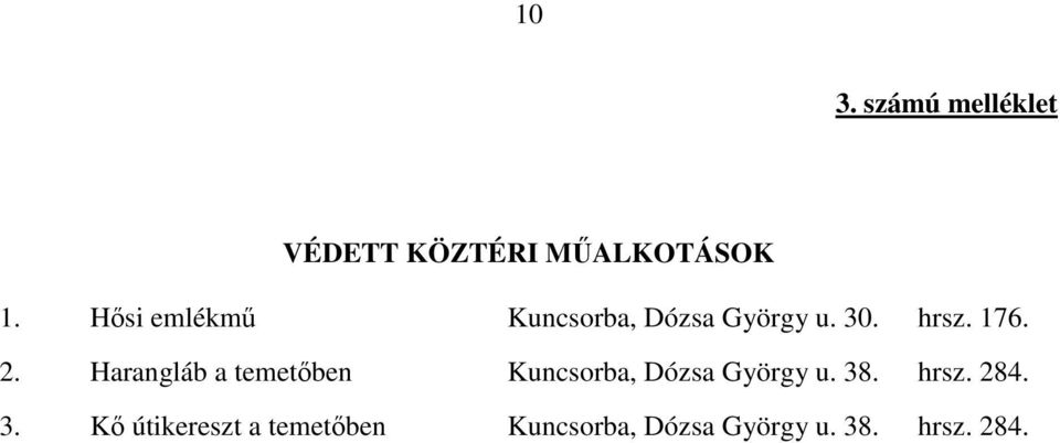 Harangláb a temetıben Kuncsorba, Dózsa György u. 38. hrsz.