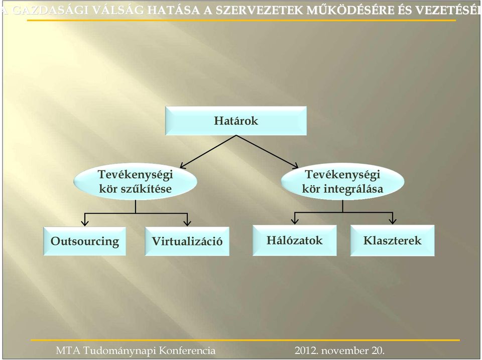 szőkítése Tevékenységi kör